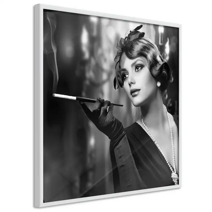 Poster Artgeist Affisch Lady with Cigarette