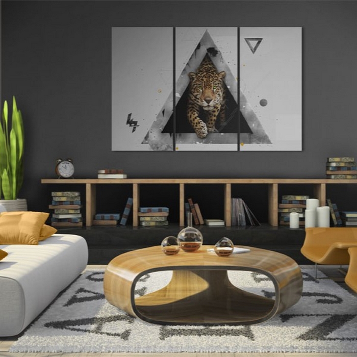 Tavla - Grönögda gepard 60x40 60x40 cm