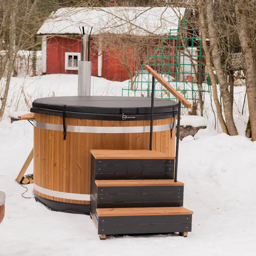 Trappa Kirmai till Family Thermowood Brun