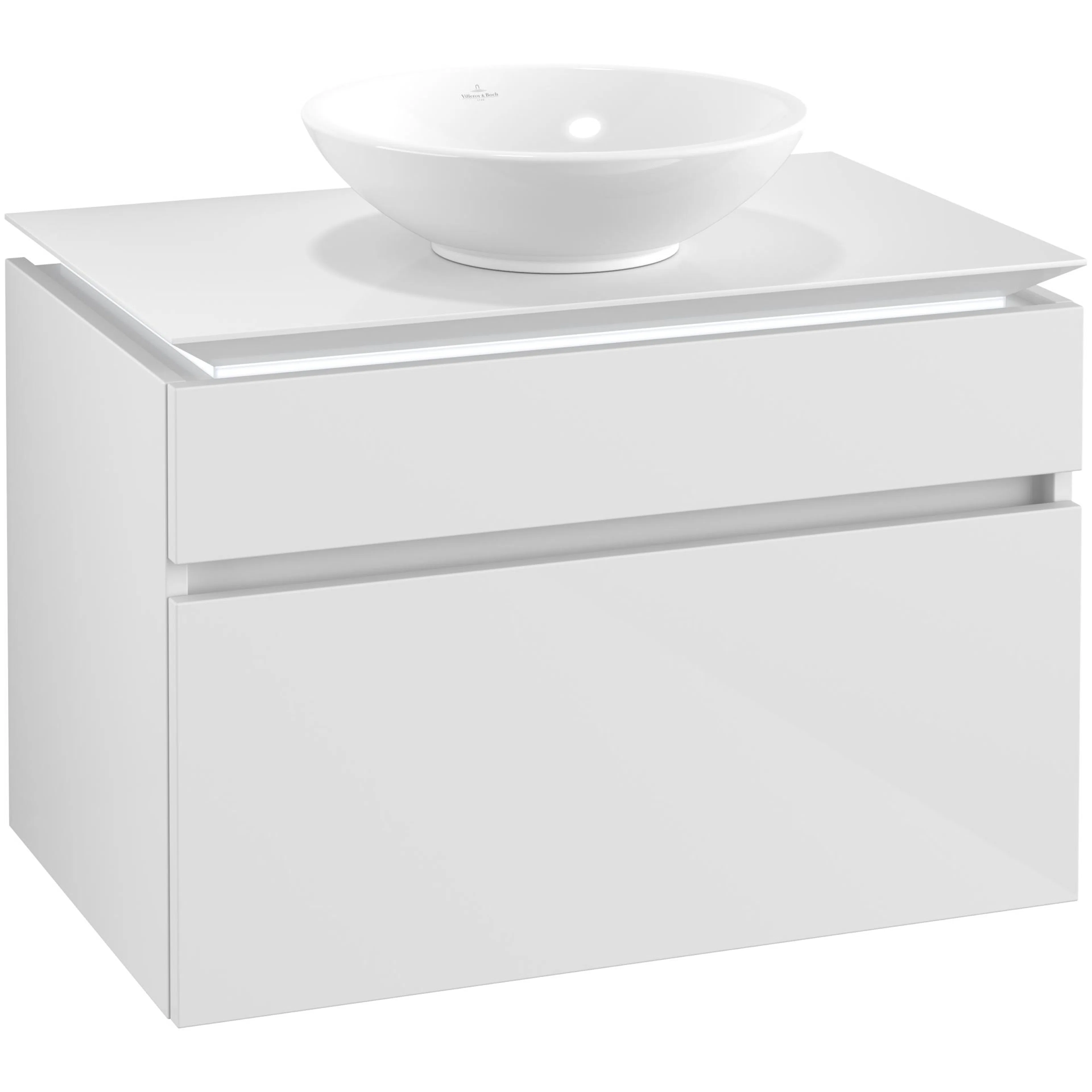 Tvättställsskåp Villeroy & Boch Legato 800 med 2 Lådor för Ytmonterat Tvättställ