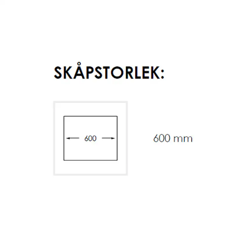 Diskho Nordic Tech Radius 550 X Rostfritt Stål för Kök och Tvättstuga