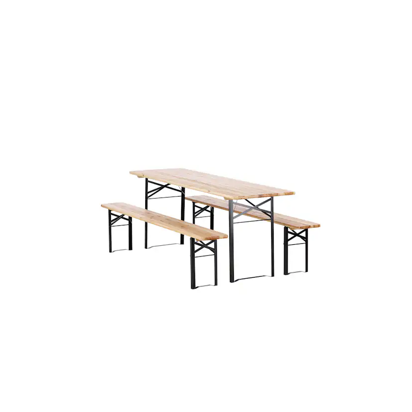 Bänkbord Venture Home Guniess Ihopfällbart Picknickbord med 6 Sittplatser