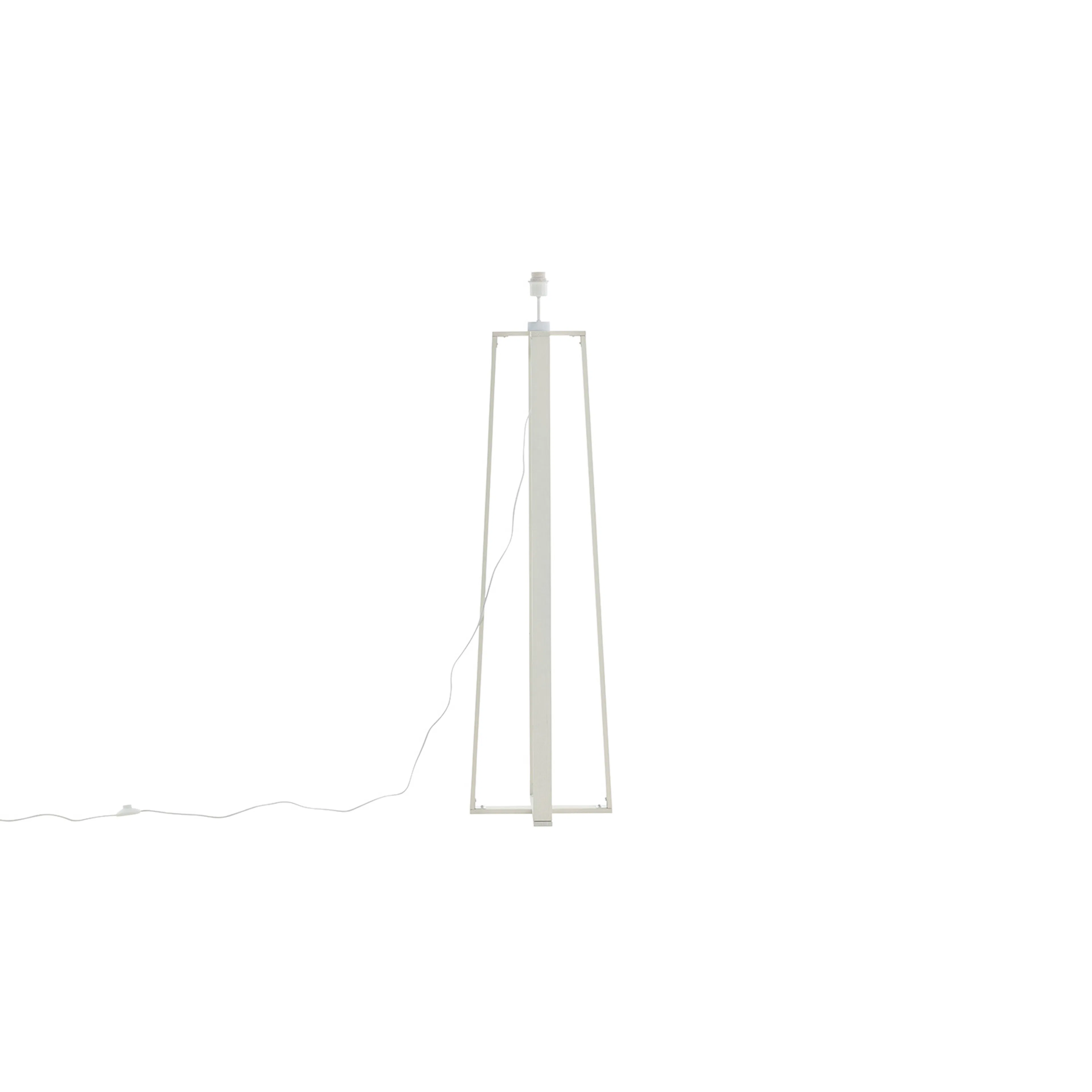 Avspark -Floor Lamp - Blk Leg / White Glass/Add hote Glass b Vit