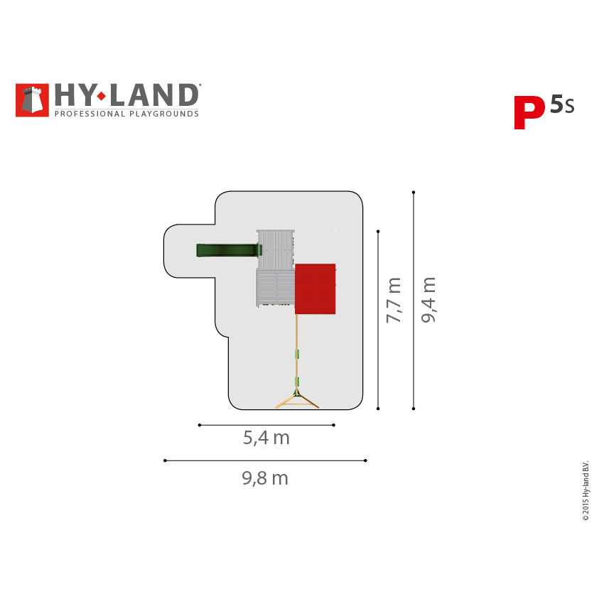 Klätterställning Hy-Land Projekt 5 + Swingmodul