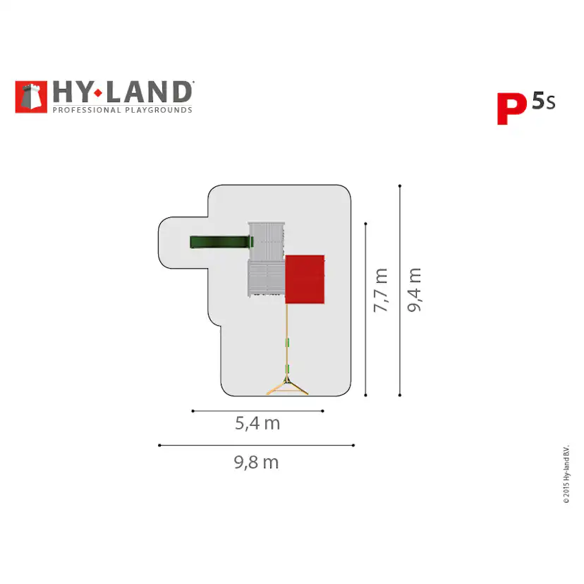 Klätterställning Hy-Land Projekt 5 + Swingmodul