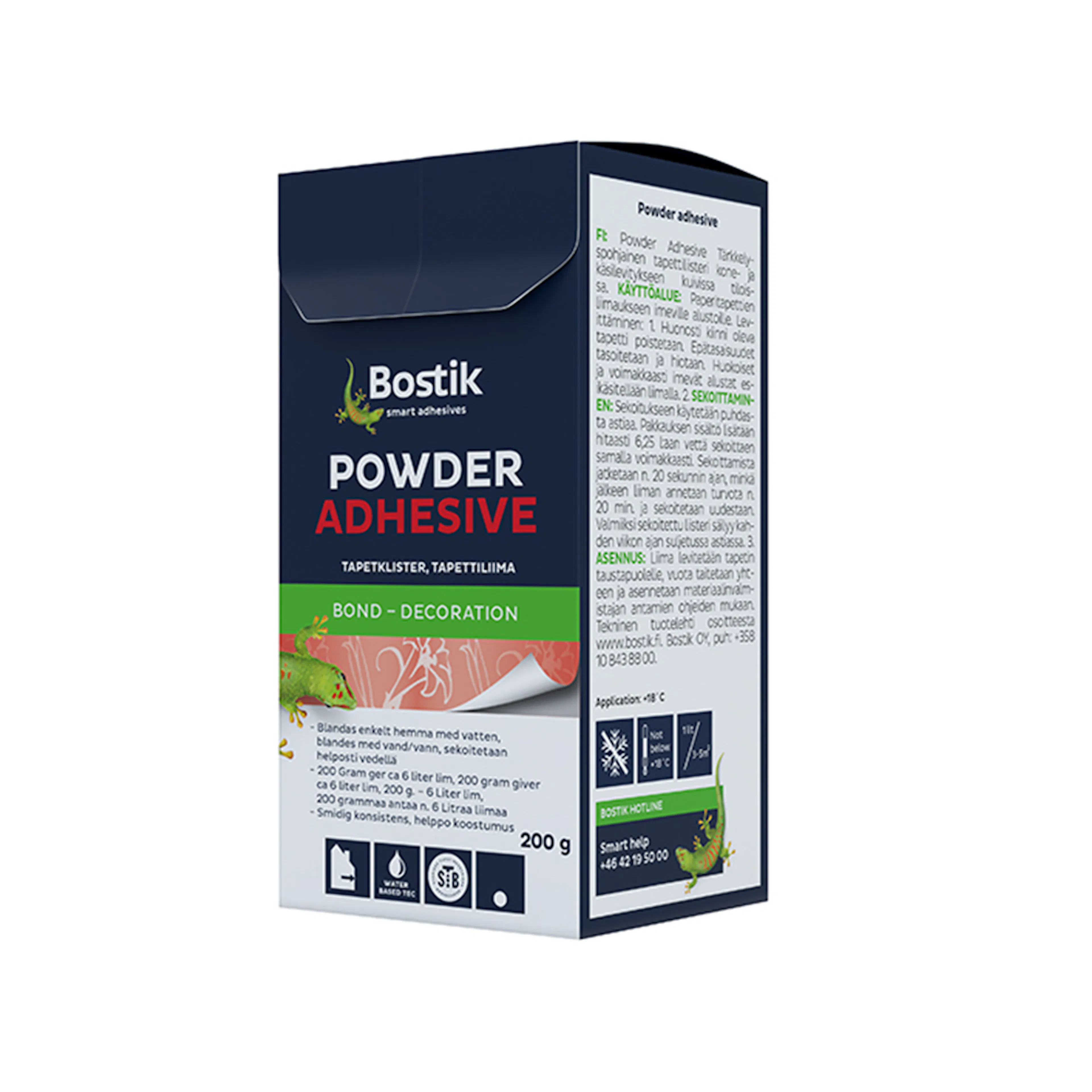 BOSTIK Powder Ad. HERNIA TAPETKLISTER T20 - 200gr 200 g