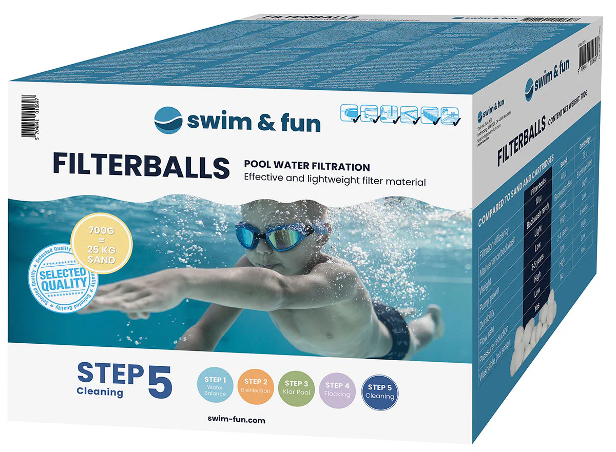 Filterkulor Swim & Fun Flerfas för Poolrengöring