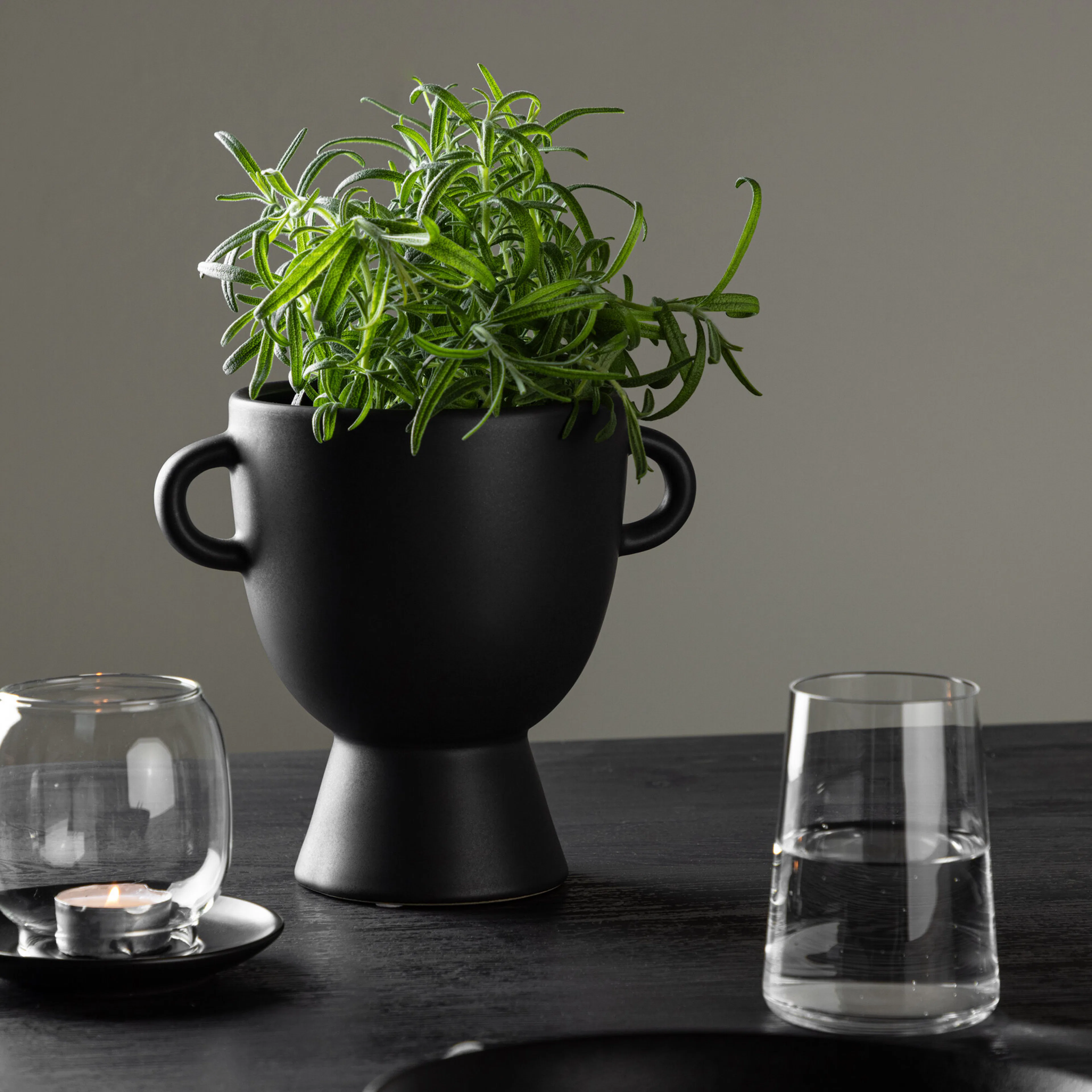 Cent Pot - Matte Black - 20*14*18cm Svart
