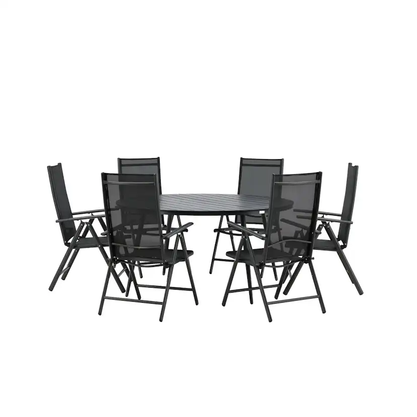 Matgrupp Venture Home Break Matgrupp Utomhus Rund 150 cm med 6 Break Positionsstol