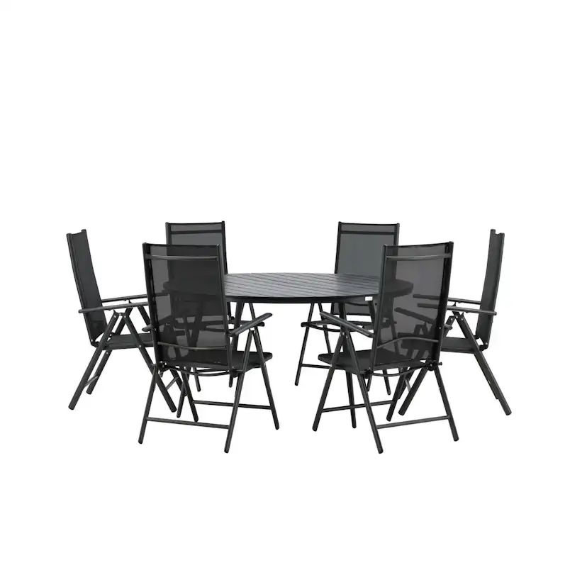 Matgrupp Venture Home Break Matgrupp Utomhus Rund 150 cm med 6 Break Positionsstol