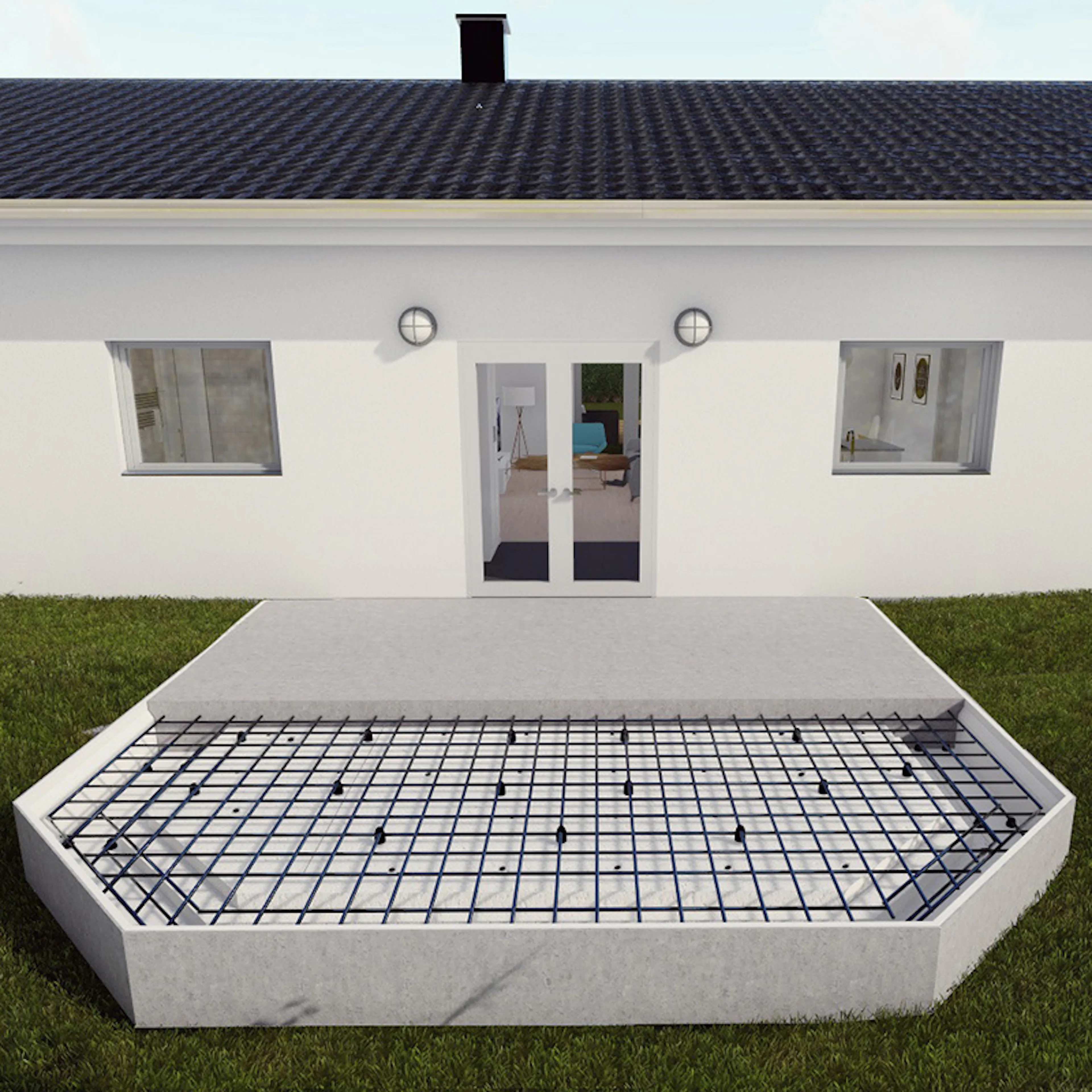 30m2 300 2x45° 30m2 , Isoleringstjocklek 300 mm, 2x45°