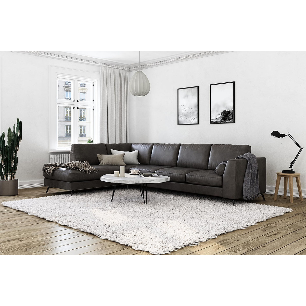 Divansoffa Scandinavian Choice Ocean Lyx Läder