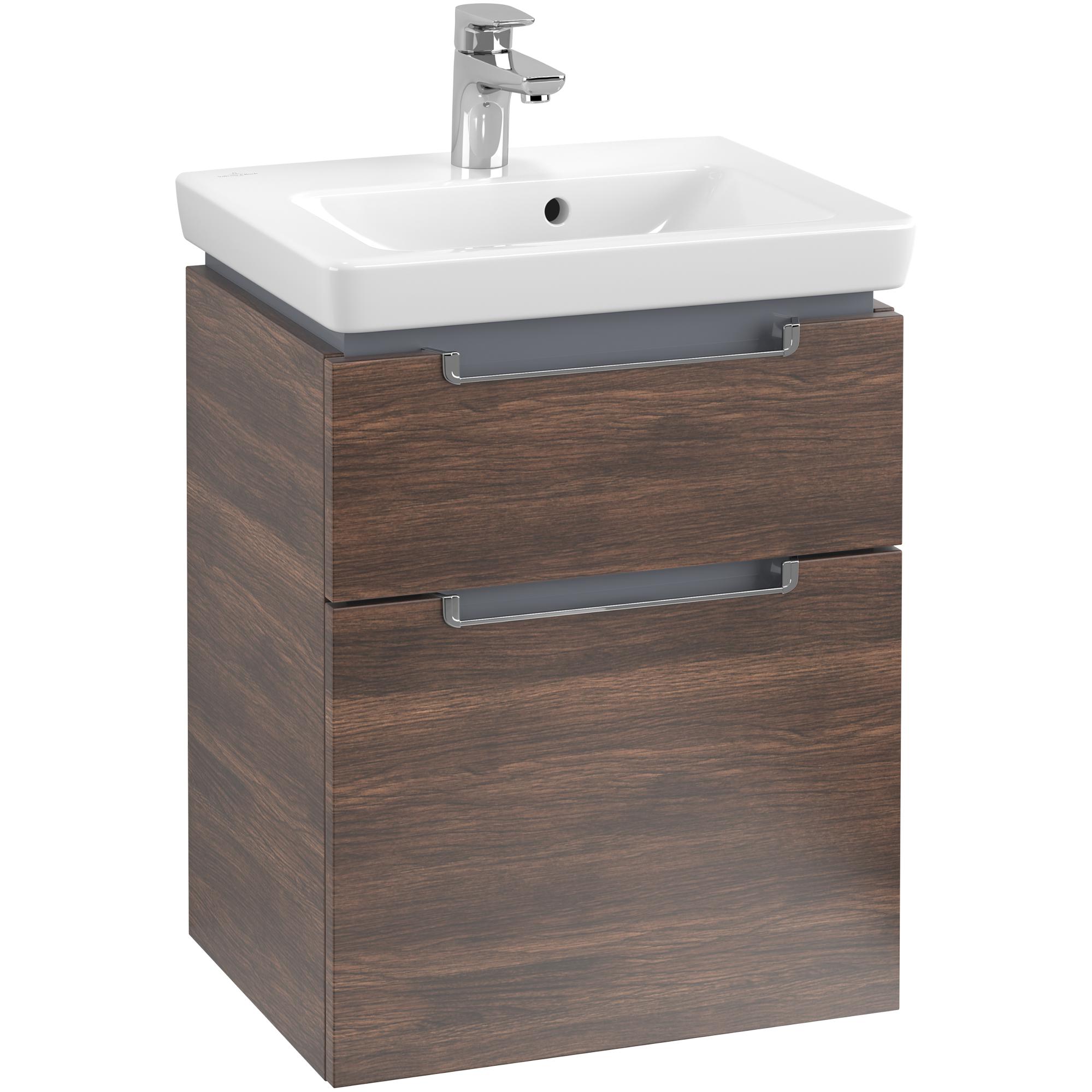 Tvättställsskåp Villeroy & Boch Subway 2.0 med 2 Lådor