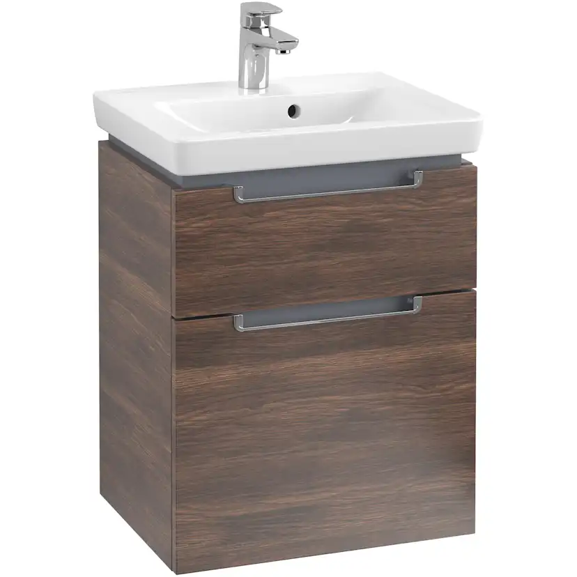 Tvättställsskåp Villeroy & Boch Subway 2.0 med 2 Lådor