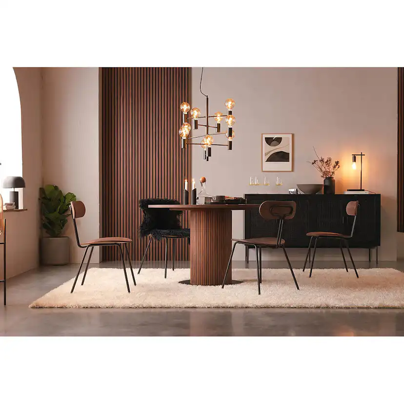 Matgrupp In Living Noira med 4 Stolar