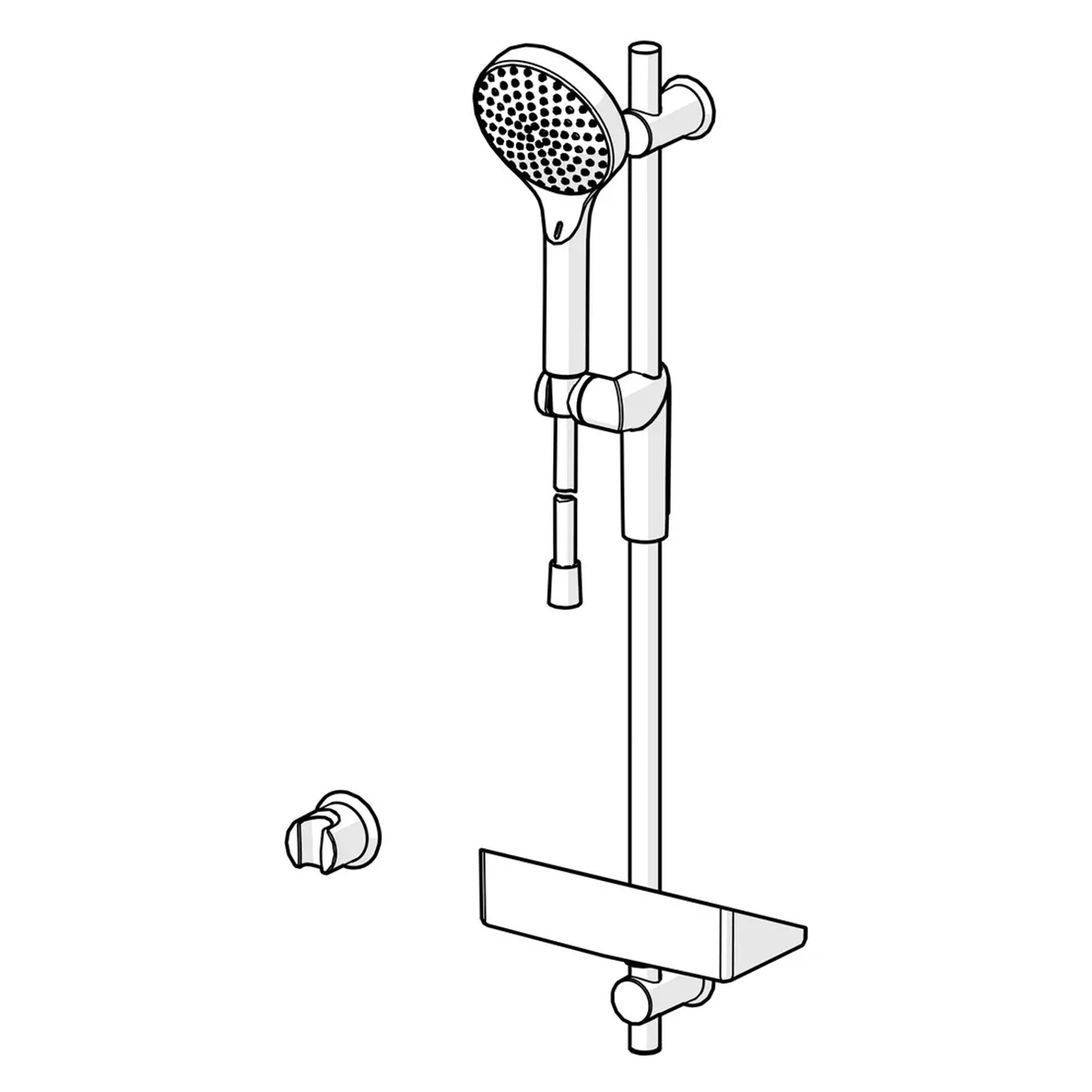 Duschset Oras Hyractiva Digital med Bluetooth