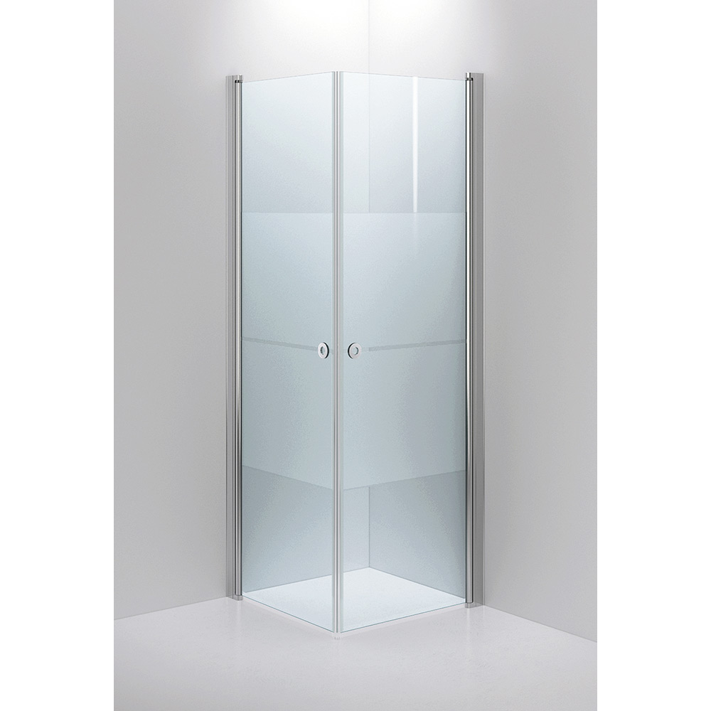 INR LINC Angel Strimma Profil Blank 70x70 Grepp Cirkel blank 700x700 mm, Mönstrat Glas, Blank Aluminium