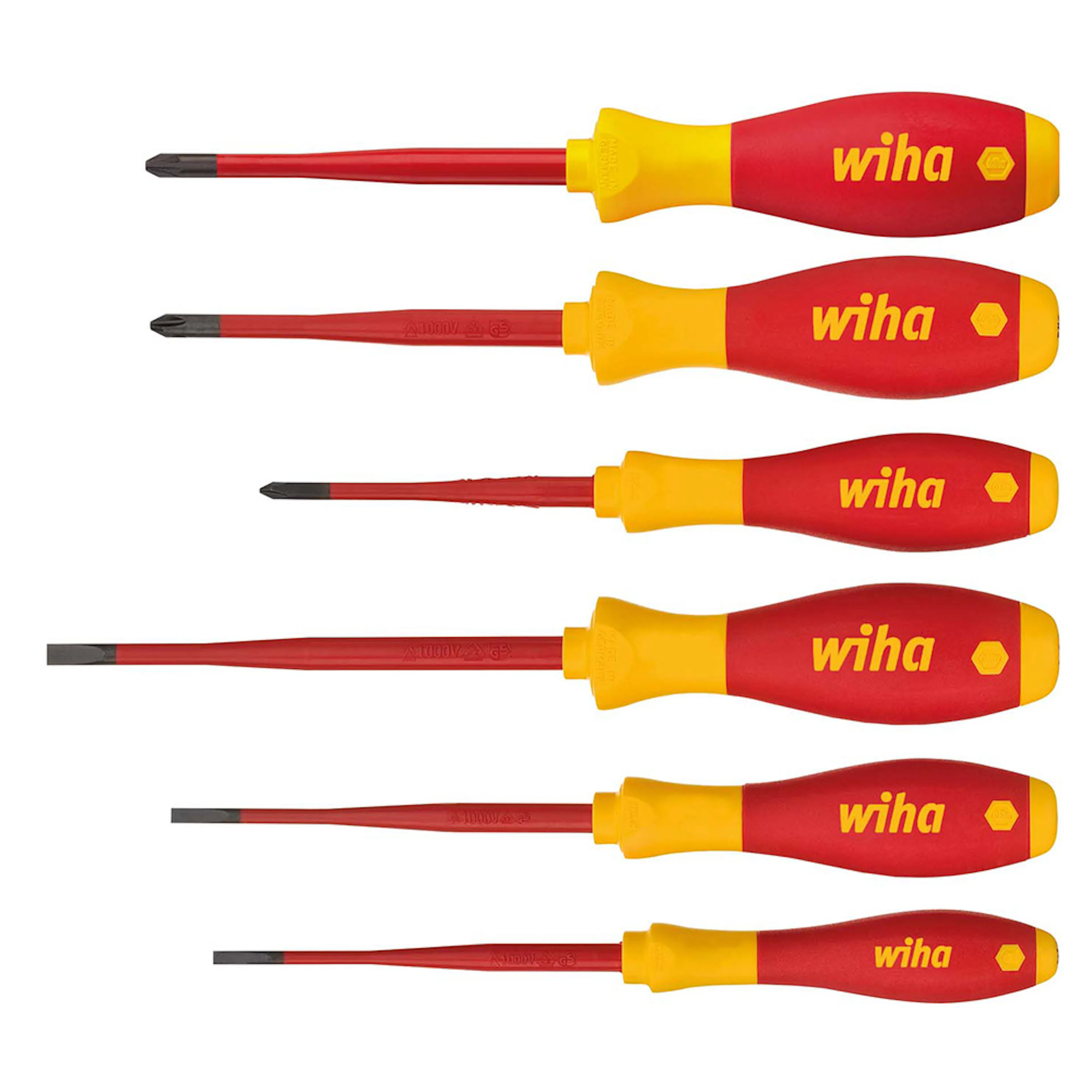 Skruvmejselset Wiha VDE Slimfix 6-Delar