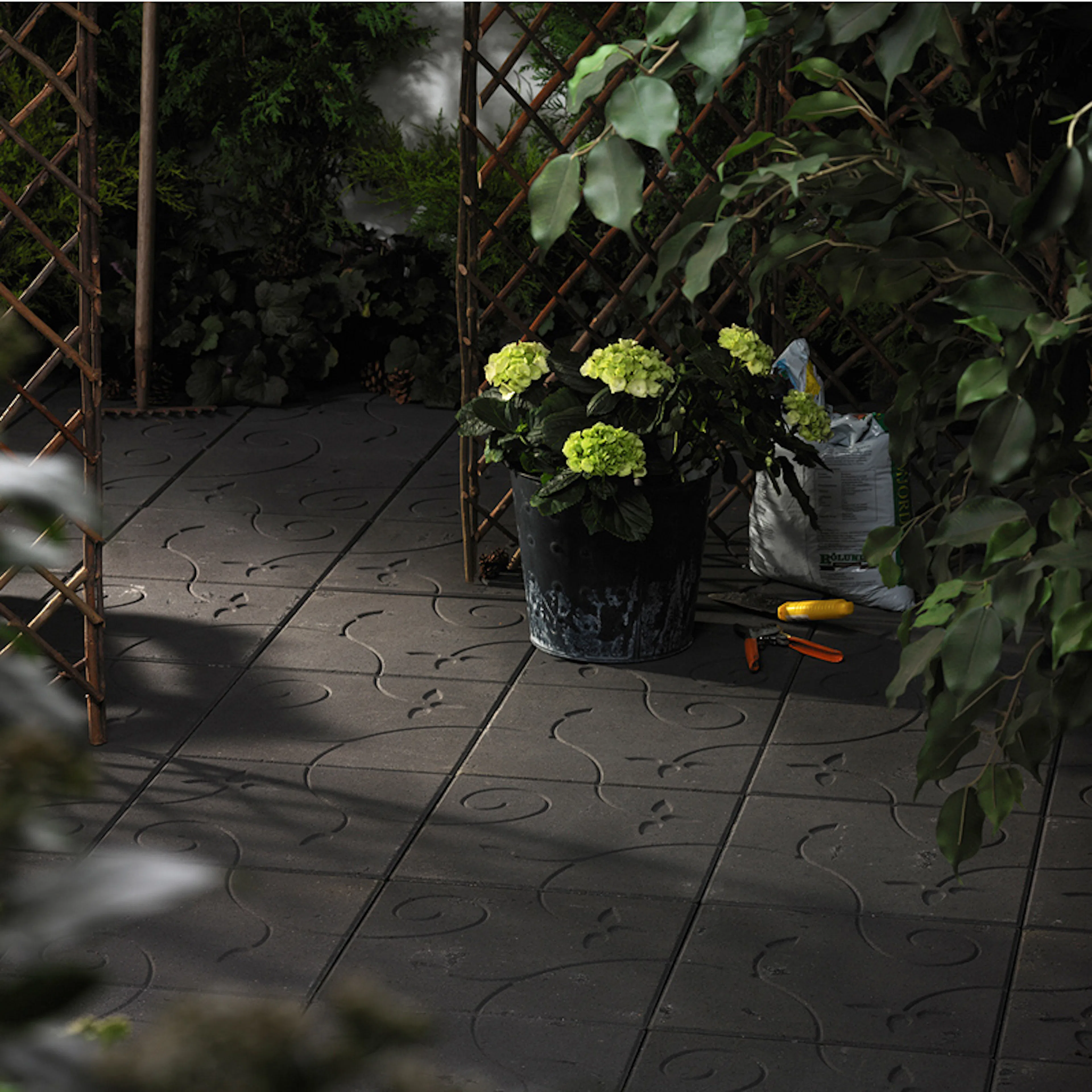 Platta S:t Eriks Kaprifol Antracit