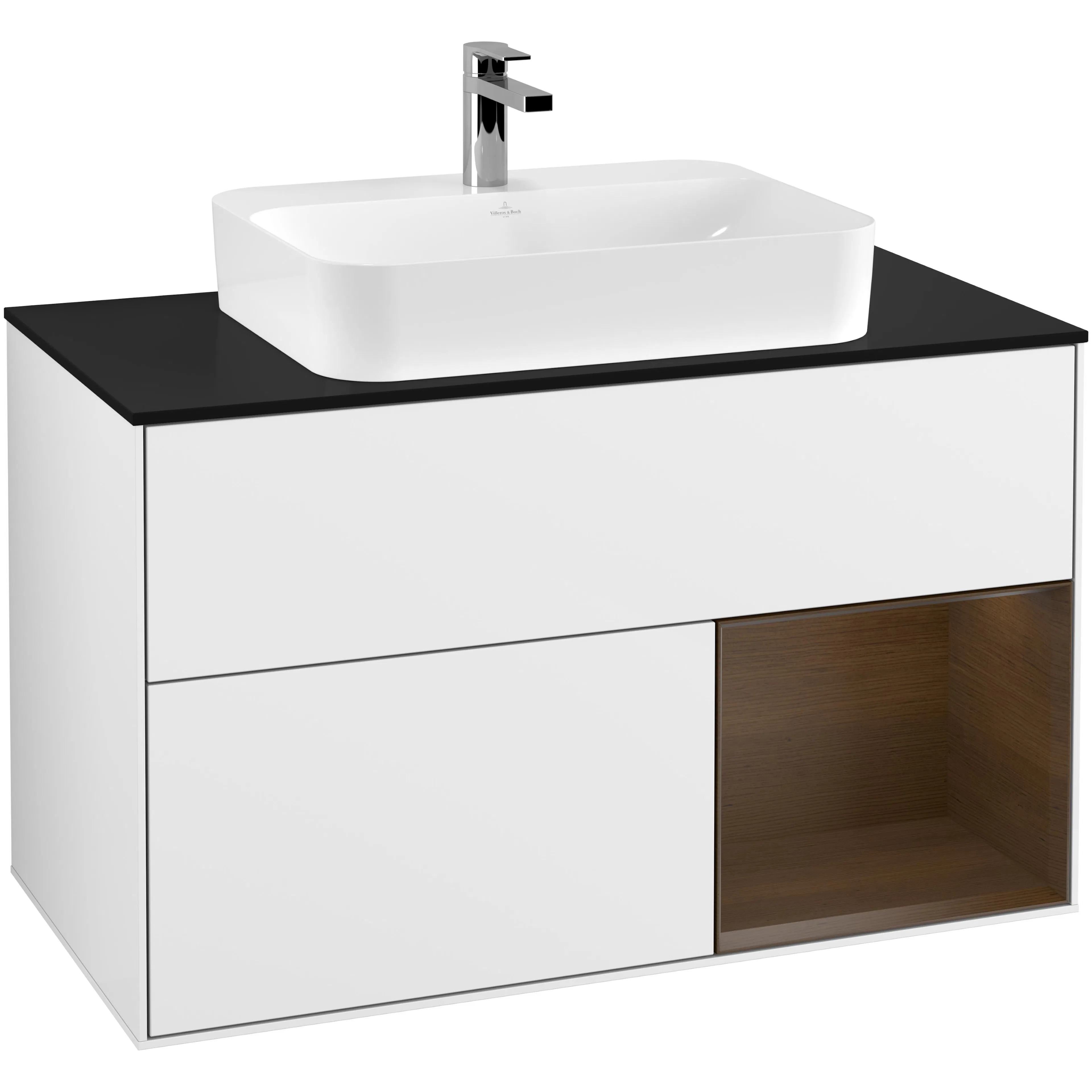 Tvättställsskåp Villeroy & Boch Finion med 2 Lådor Hylla och Bänkskiva för Ytmonterat Tvättställ