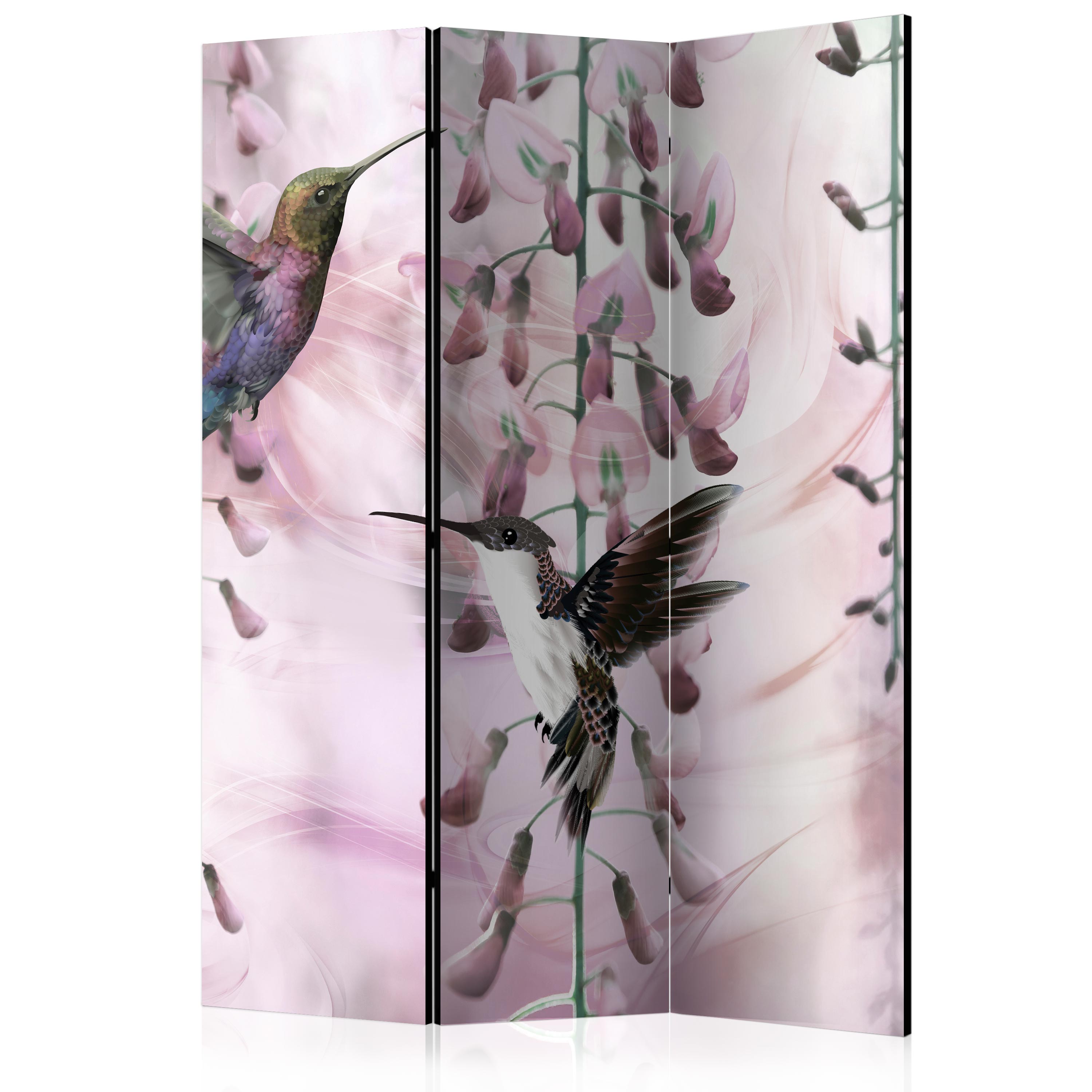 Rumsavdelare Arkiio Flying Hummingbirds Pink 135x172 cm
