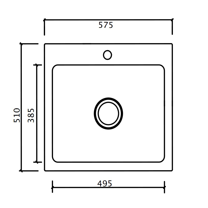 Diskho Lavabo Mera 57 575 mm