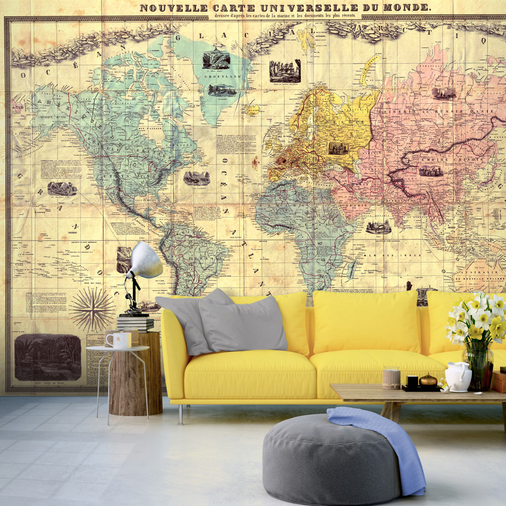 Fototapet Arkiio Nouvelle Carte Universelle Du Monde