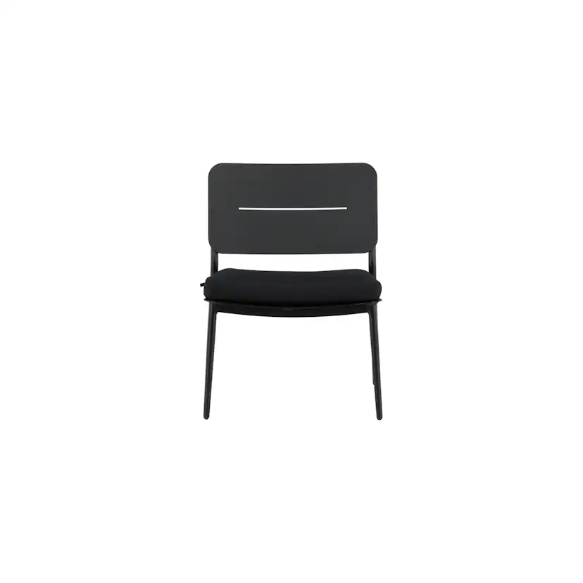 Lina lounge Chair - Black / Black Cushion Svart