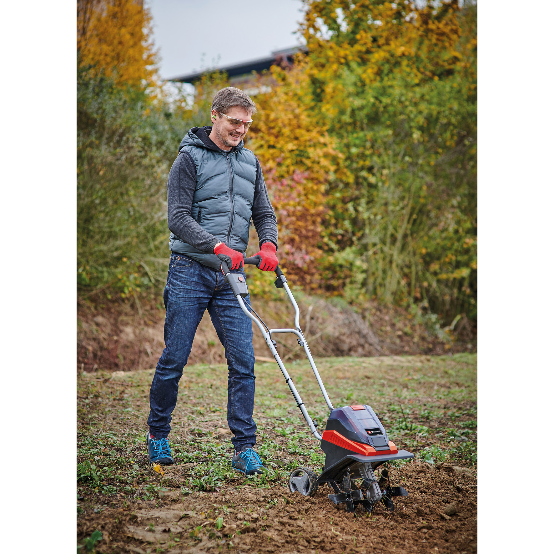 Batteridriven jordfräs Einhell 2 × 18 V Li-jon Solo - GE-CR 30 utan Batteri