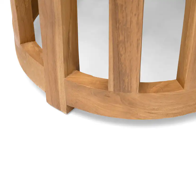 Utebord Hillerstorp Himmelsnäs Rund Ø 50 cm Teak Träbord