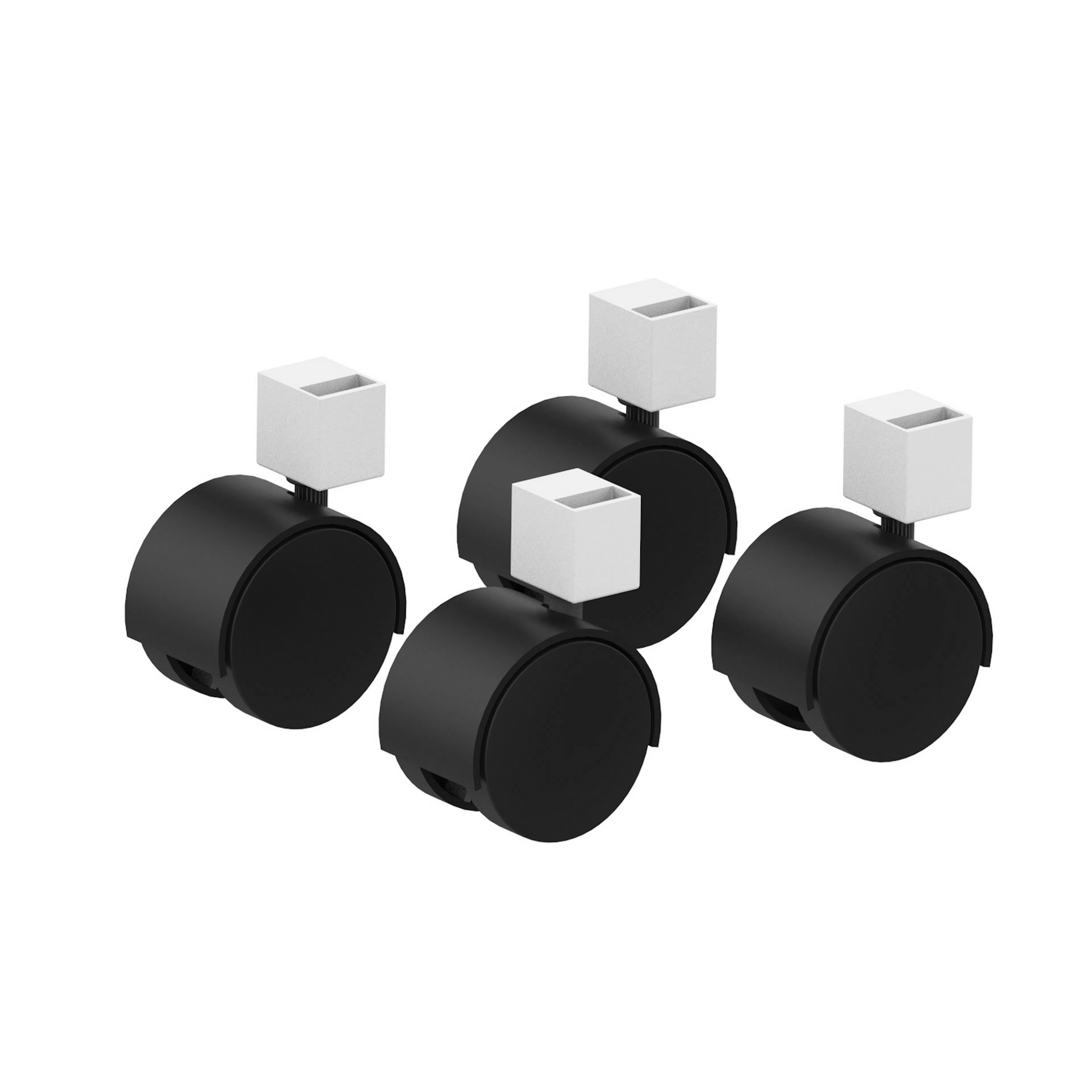 Hjul Lundbergs Wide till Stativ Svart 4-Pack