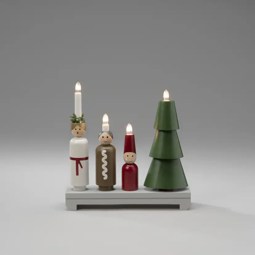 Adventsljusstake Gnosjö Konstsmide 4 Ljus Lucia