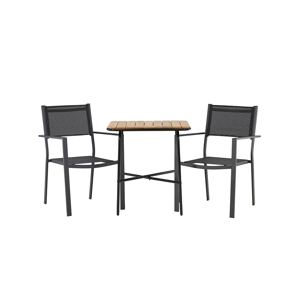 Cafégrupp Venture Home Holmbeck Bord med 2 Copacabana Stolar