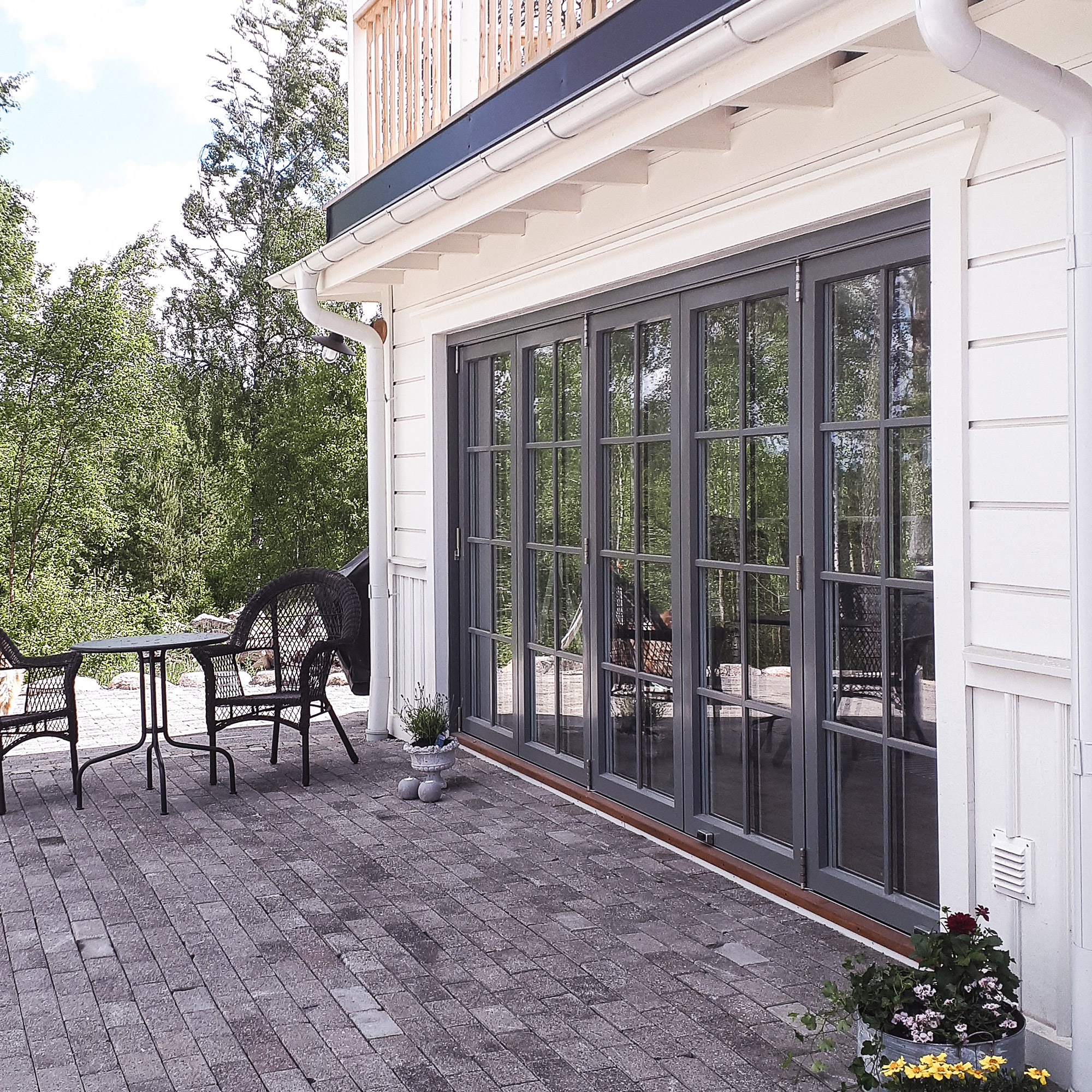 Vikdörr Vilenta Åre Trä/Aluminium 6-Delat