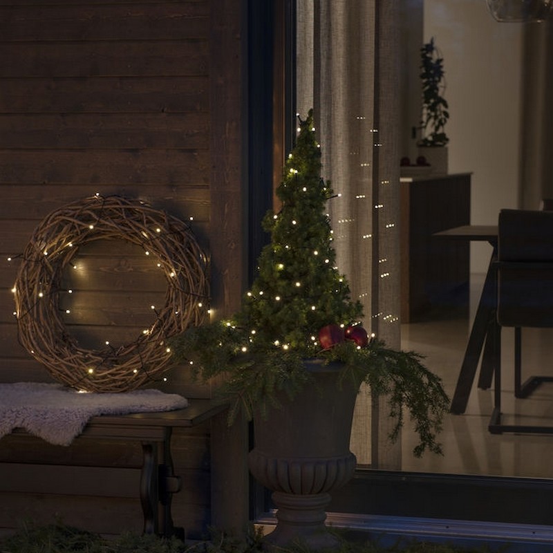 Ljusslinga Gnosjö Konstsmide Varmvita LED Frostad