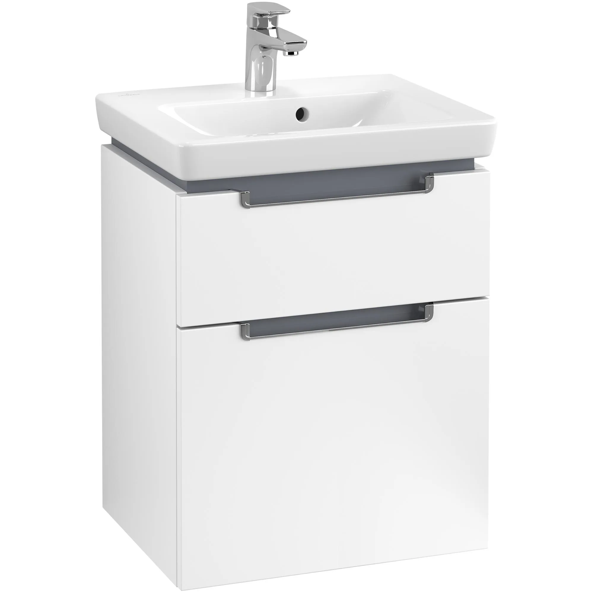 Tvättställsskåp Villeroy & Boch Subway 2.0 med 2 Lådor