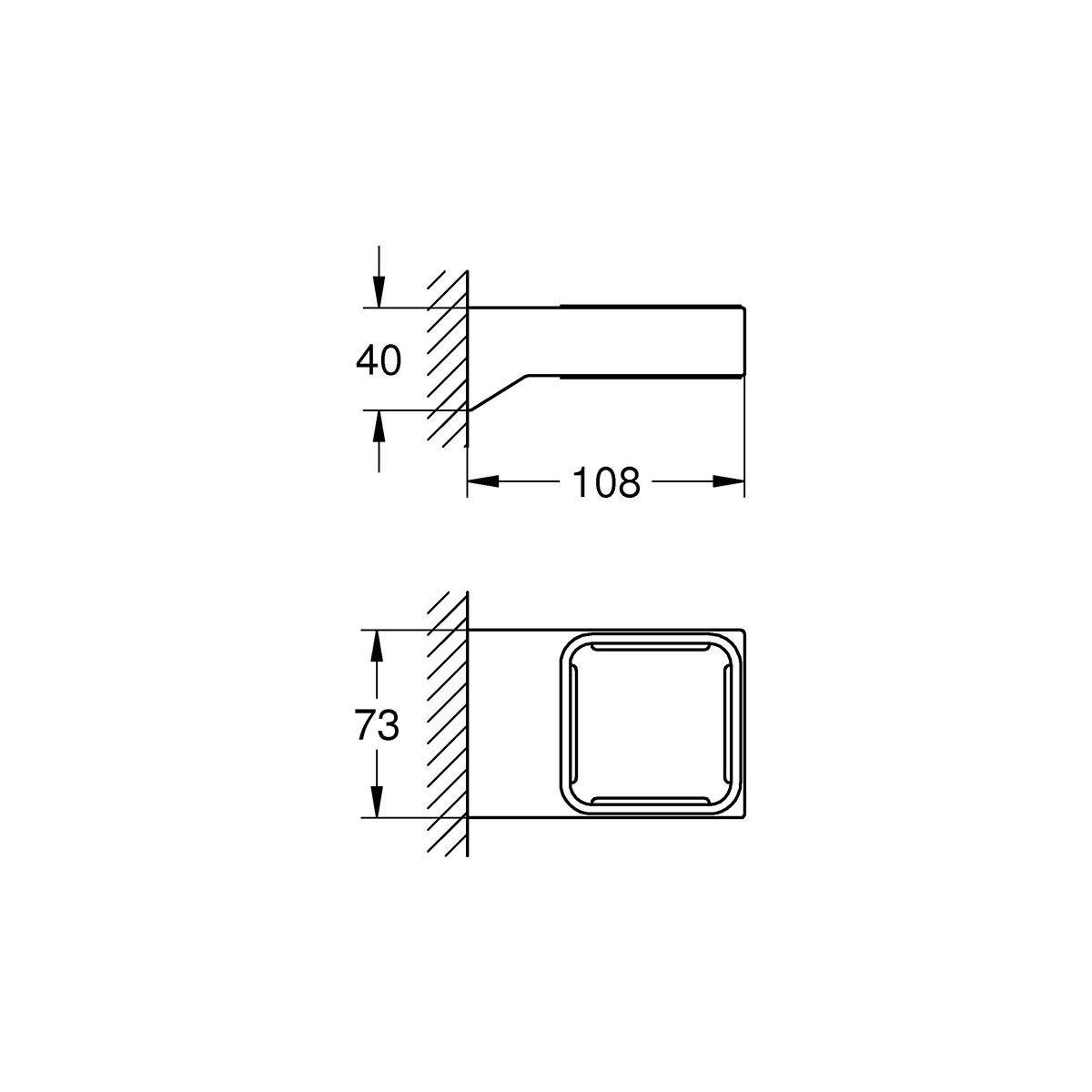 Hållare Grohe Selection Cube