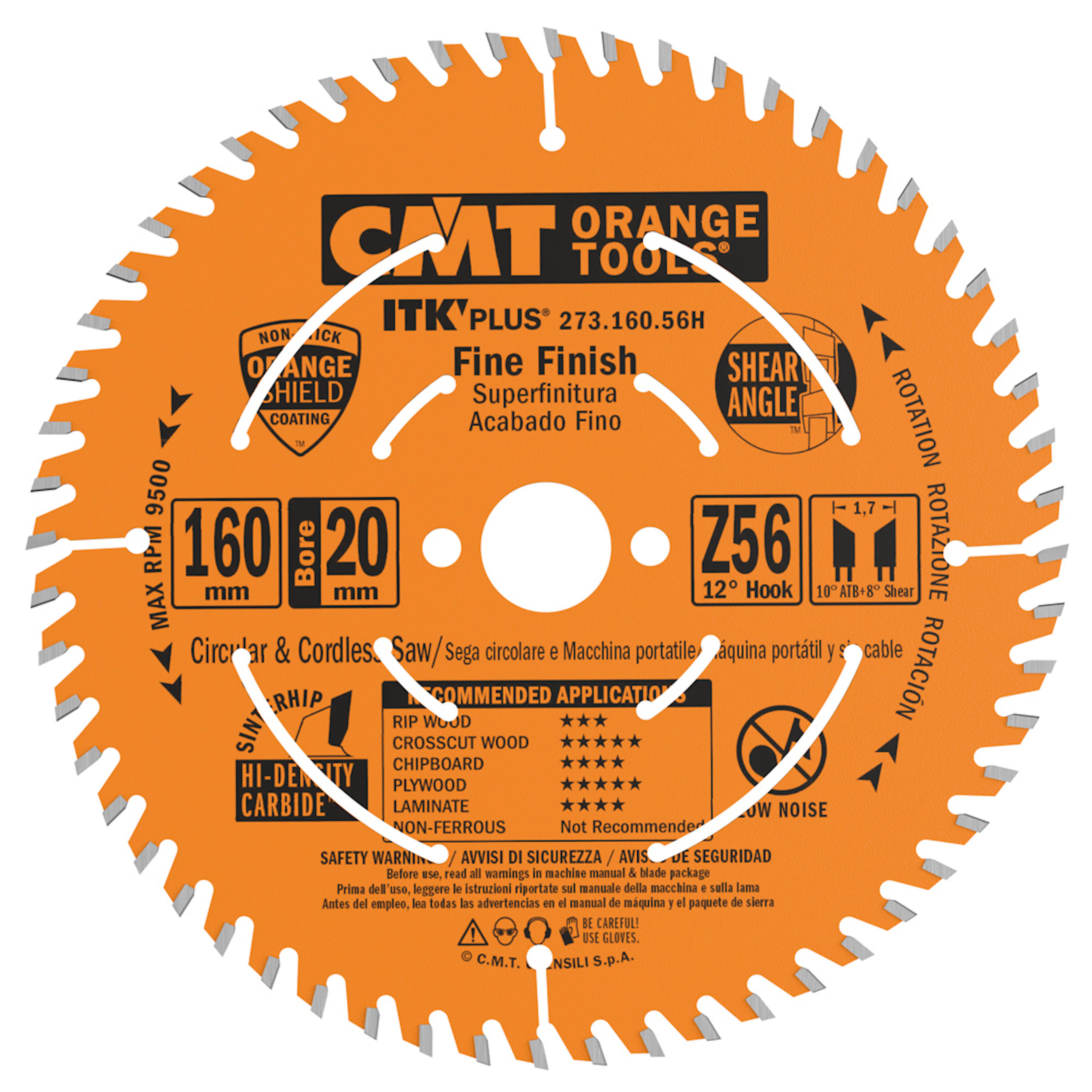 Sågklinga CMT Orange Tools ITK-Plus Kapning Fine cut