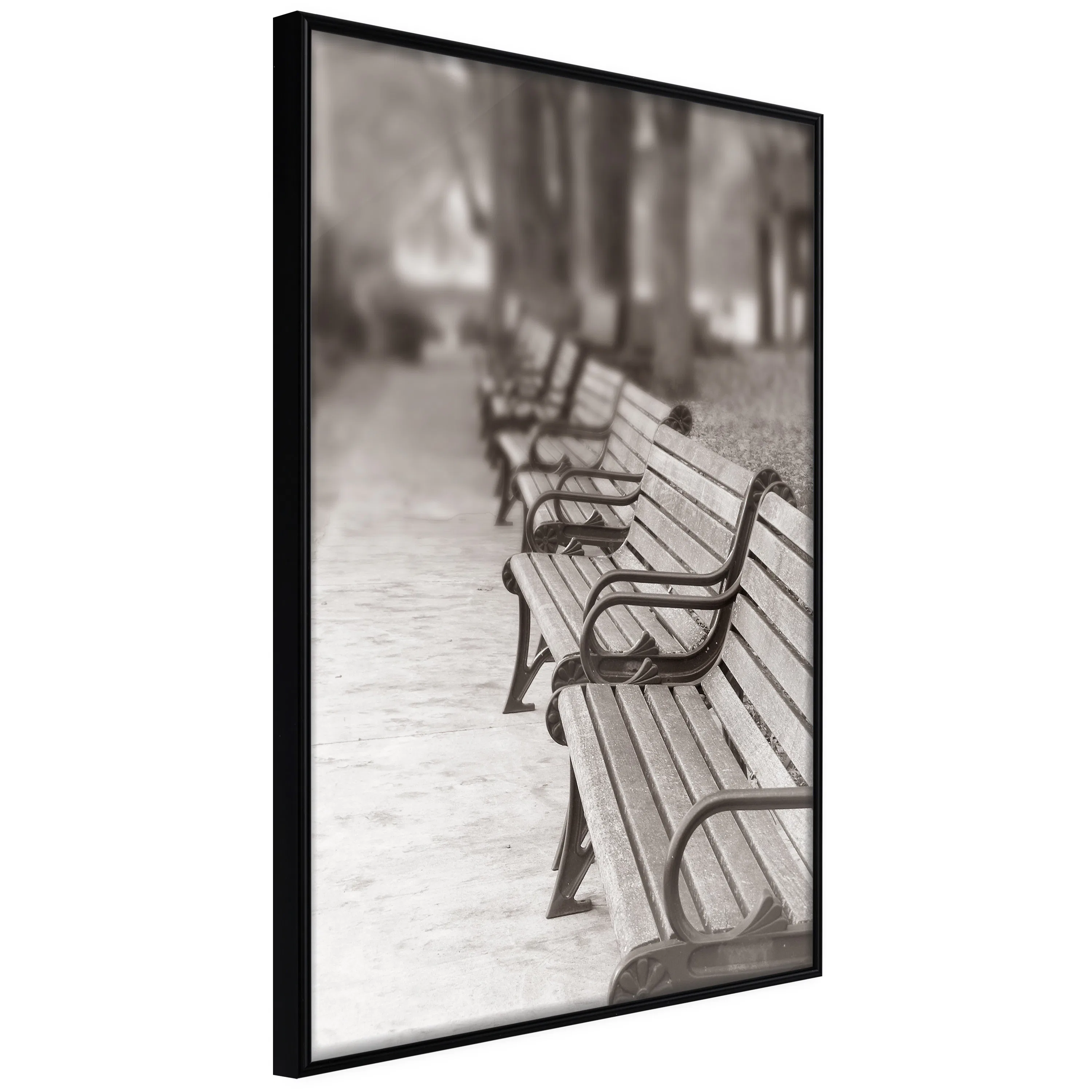 Poster Artgeist Affisch Park Benches