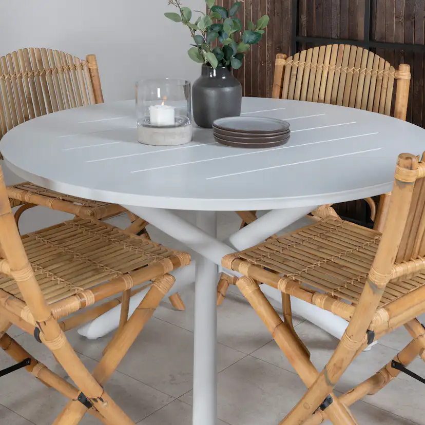 Matgrupp Venture Home Ande med 4 Coby Matstolar Fällbar
