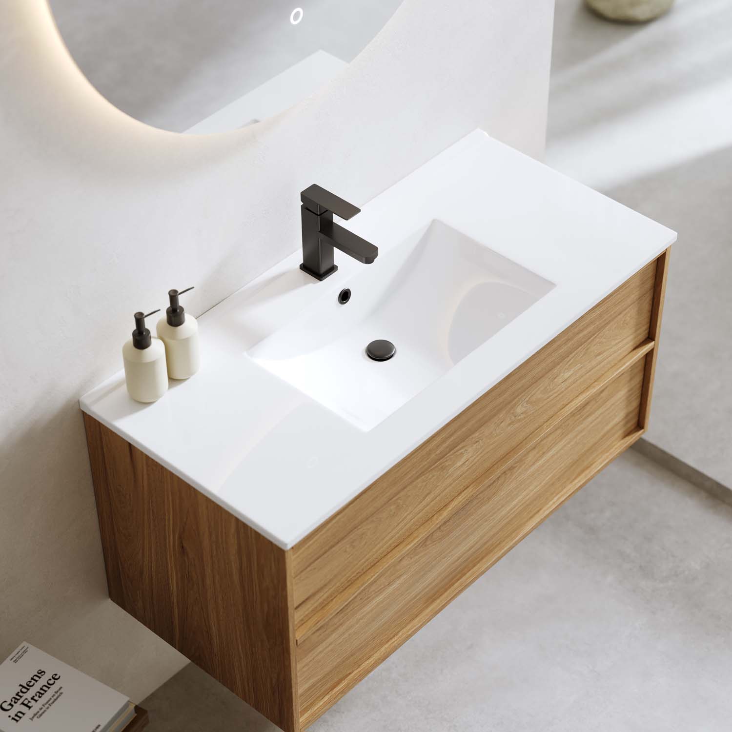 Tvättställsskåp Bathlife Charm med Tvättställ