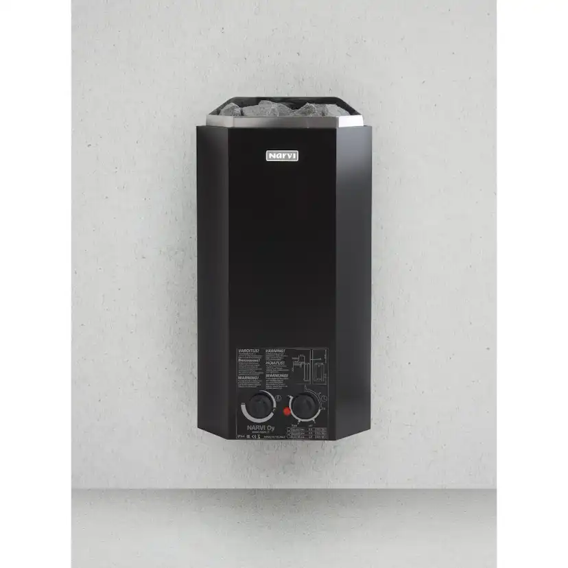 Bastuaggregat Narvi Minex 3,0 kW Svart Svart