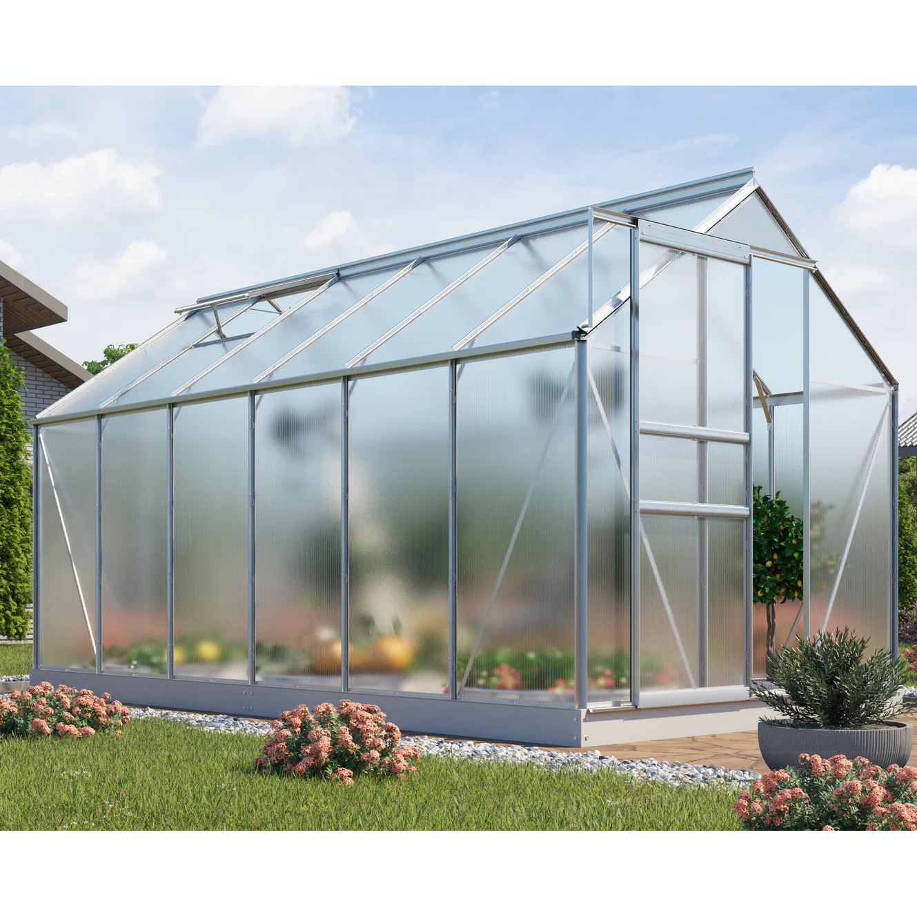 VITAVIA VENUS 7500 ALU 4MM POLY M/SOCKEL Färg: Aluminium