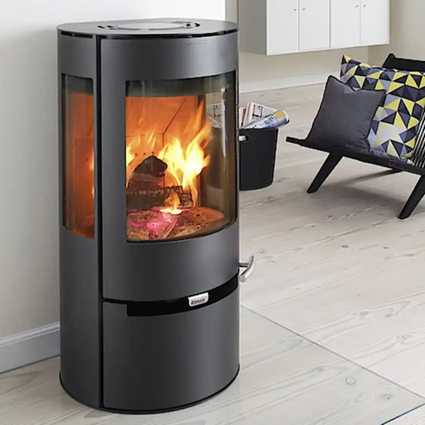Braskamin Aduro 9 Air Fristående med Sidoglas 6kW