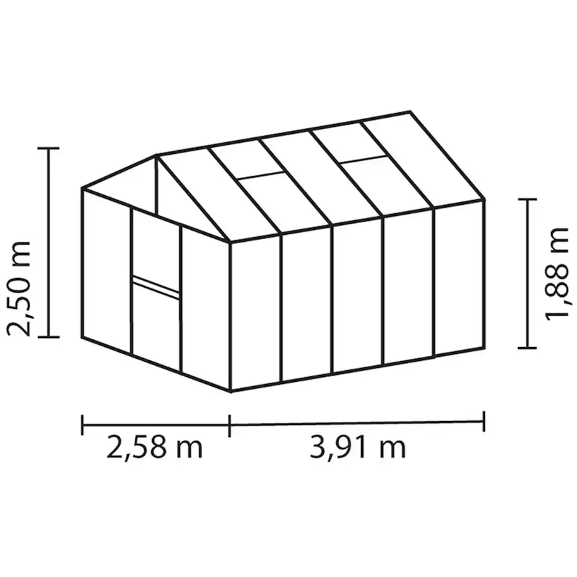 Zeus 10000 alu glas Aluminium