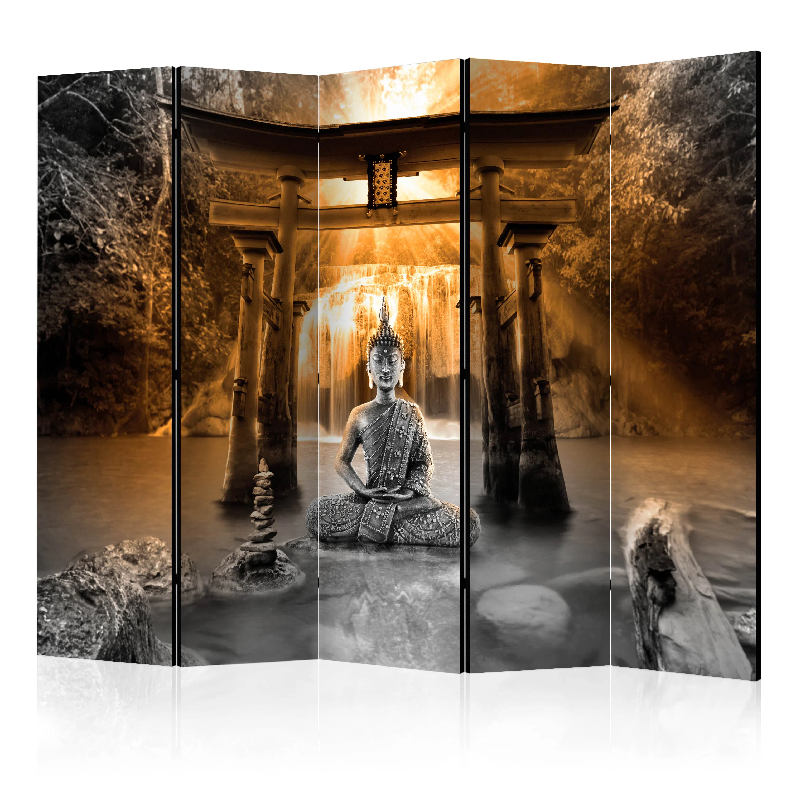 Rumsavdelare Arkiio Buddha Smile Orange II 225x172 cm