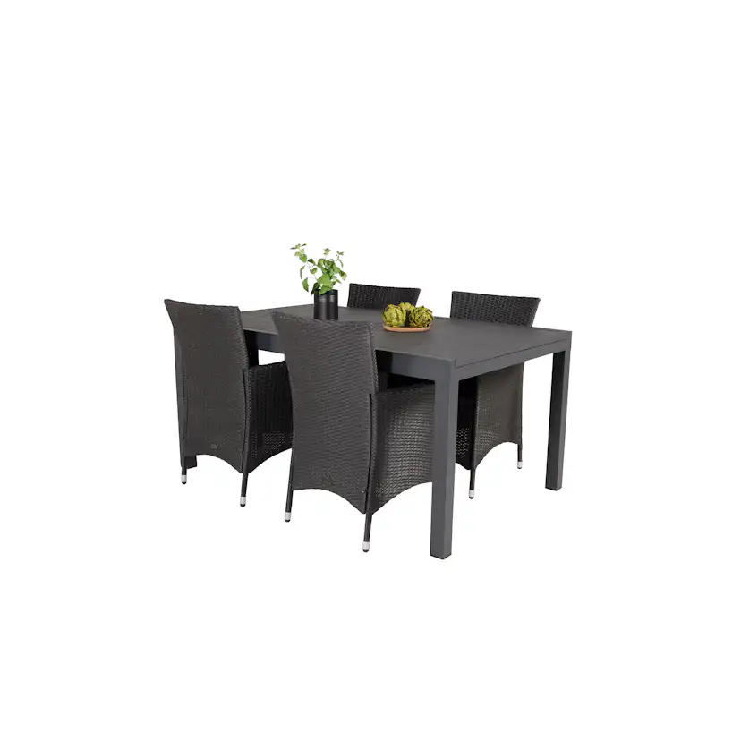 Matgrupp Venture Home Madrid 160/240 med 4 Kira Stolar