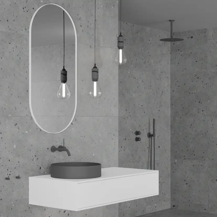 Takduschset Scandtap Steel Harmonized 2Z för Inbyggnad
