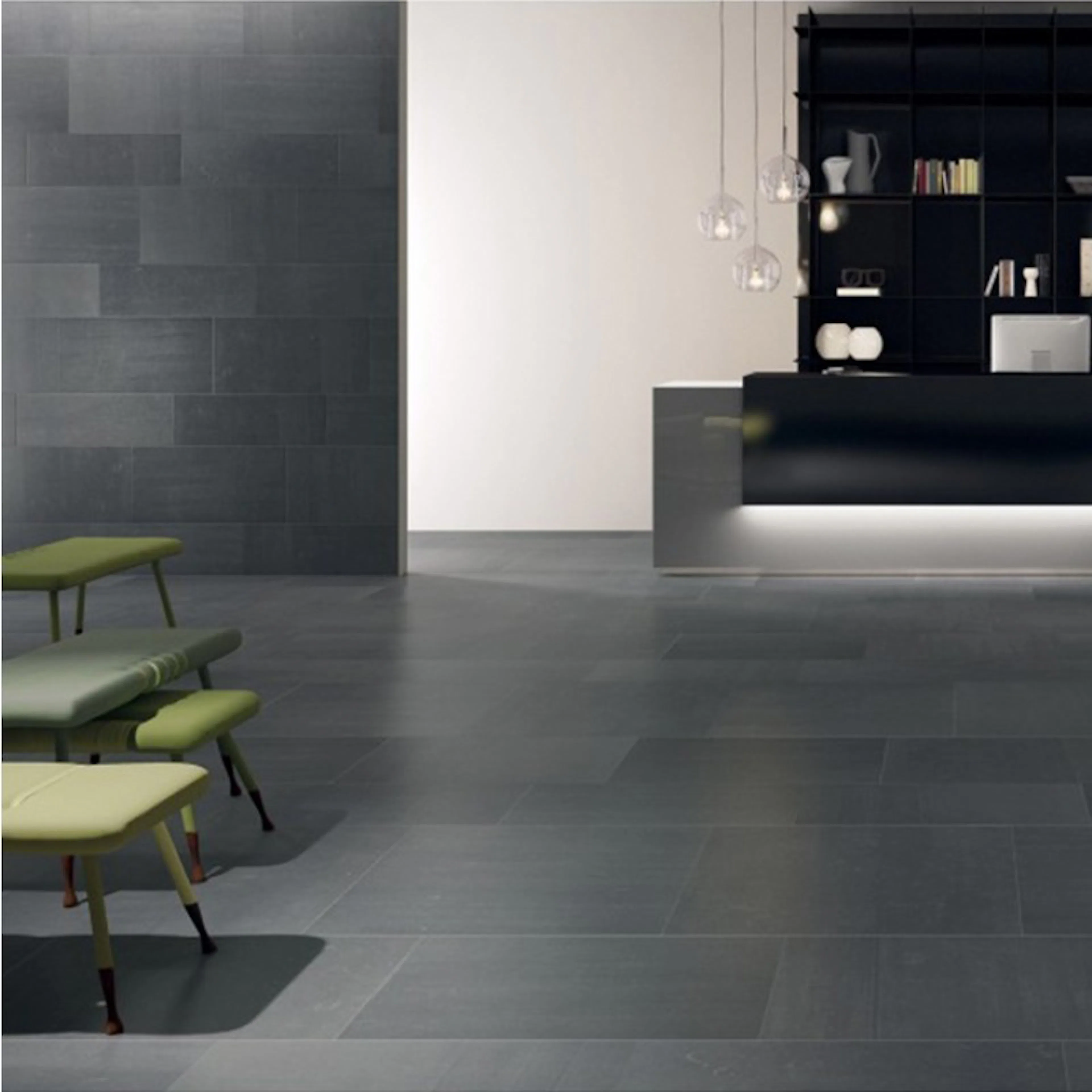Klinker Ceramiche Keope Back Antracitgrå 300x600 mm