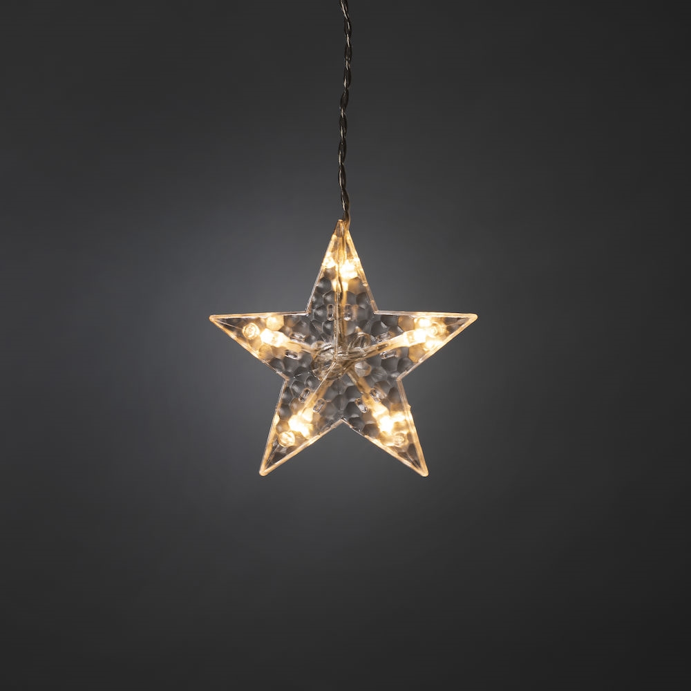 Gardinslinga Gnosjö Konstsmide 11 Stjärnor LED